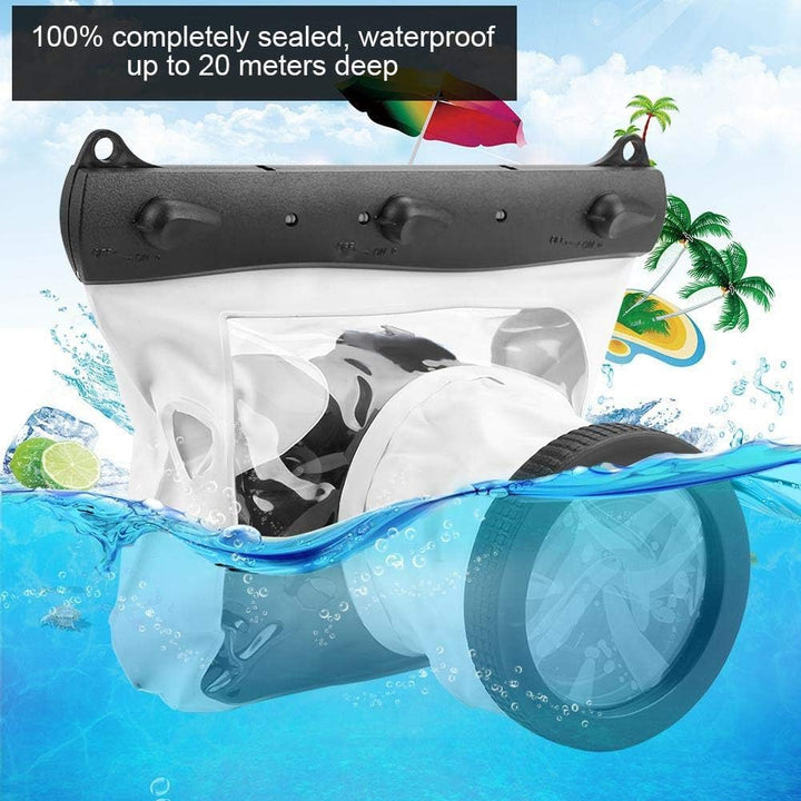 20M Unterwasser Unterwassergehäuse Tasche für DSLR Kameras, Universal Kamera Unterwassergehäuse Unte