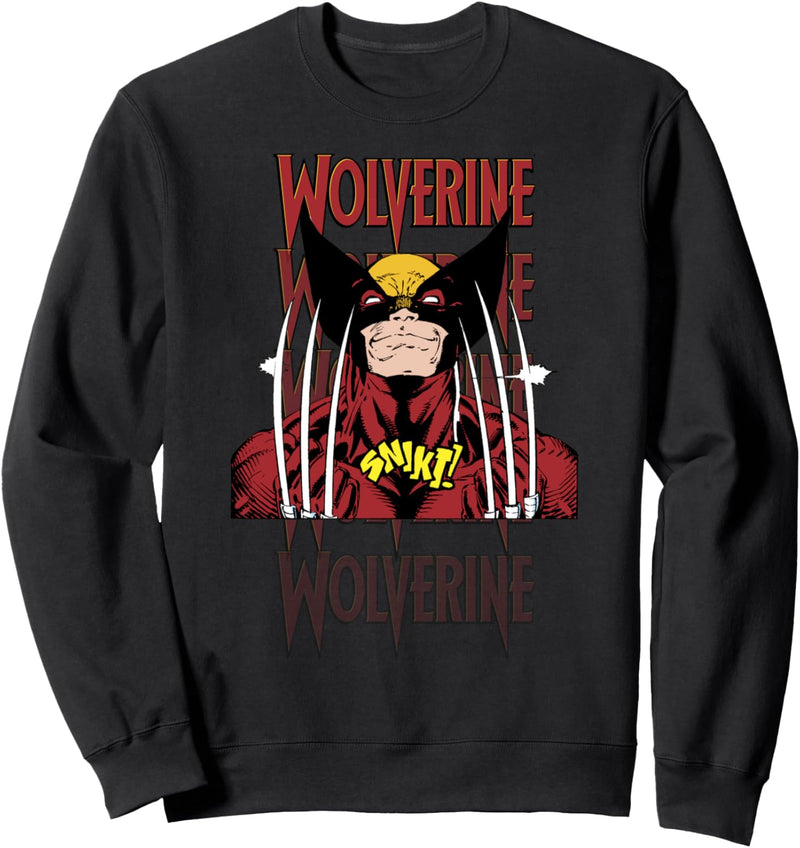 Marvel X-Men Wolverine Gradient Text Portrait Sweatshirt