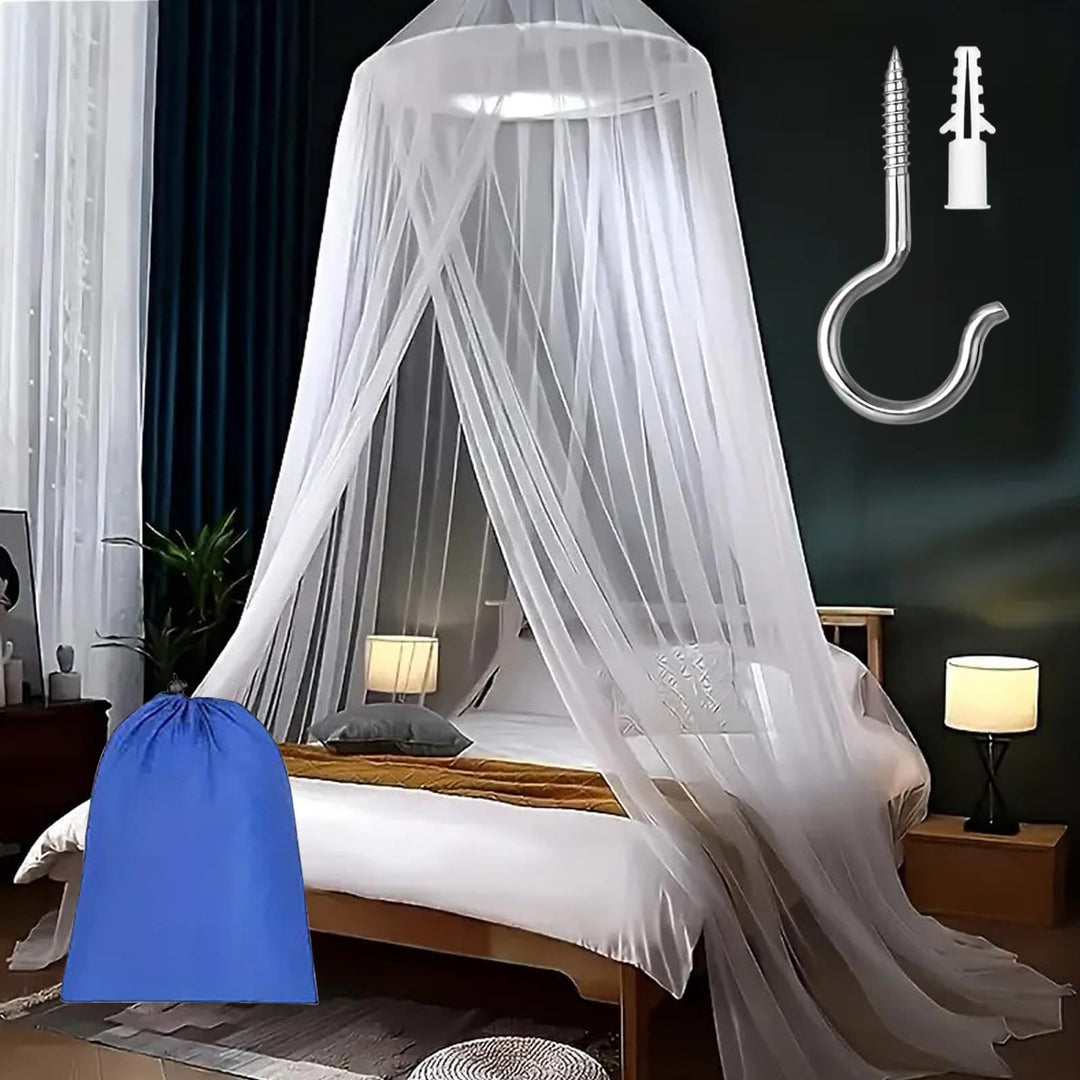 Moskitonetz Reise Mosquito Netz Bett 60 x 250 x 1100cm Feines Netz Mückennetz Bett mit Haken und Auf