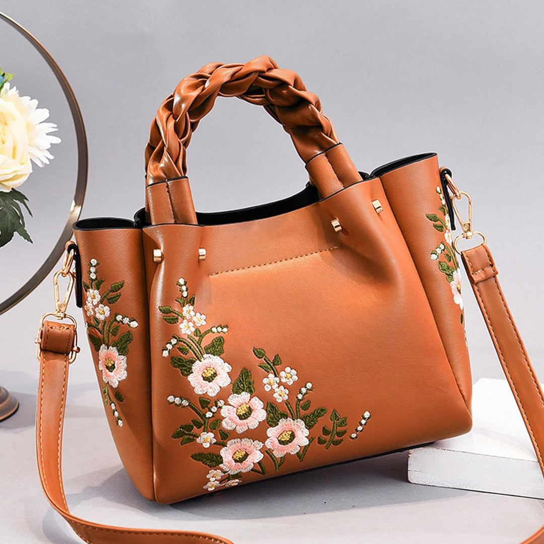 NICOLE & DORIS Elegant Handtasche Damen Shopper Tote PU-Leder Henkeltasche Frauen Schultertasche Bes
