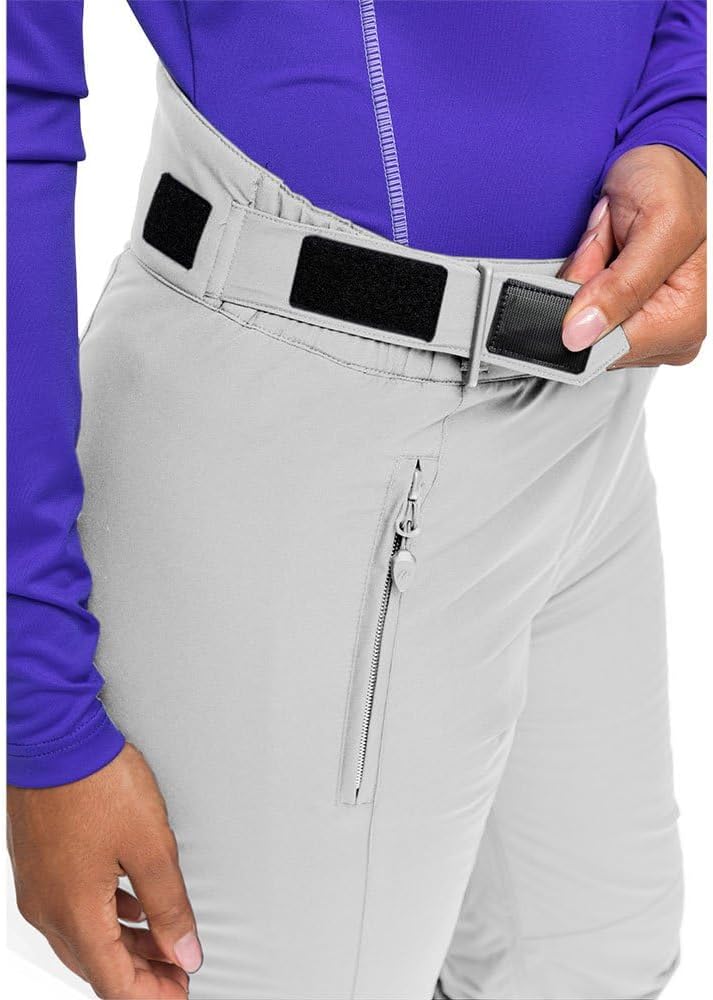 Maier Sports Vroni Slim, Enganliegende Damen Skihose, wasserdichte Schneehose, Stretchmaterial und V