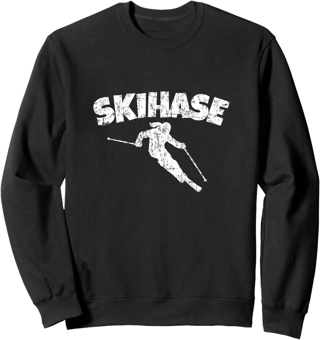 Ski-Hase (Vintage Weiss) Apres Ski Skihasen Sweatshirt