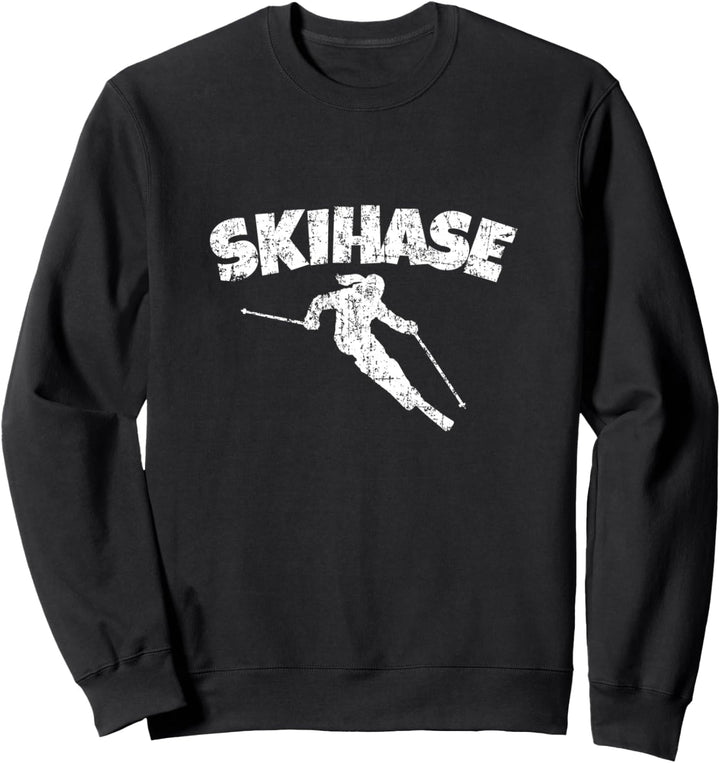 Ski-Hase (Vintage Weiss) Apres Ski Skihasen Sweatshirt