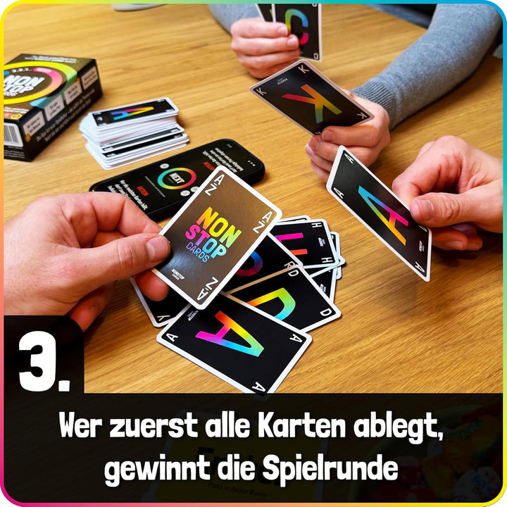 Lustiges Kartenspiel mit App | Gesellschaftsspiel für Erwachsene &amp; Jugendliche | Stadt Land Fluss Wo