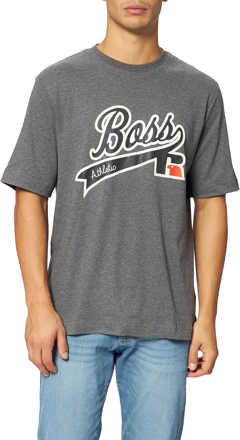 BOSS Herren T-Shirt S Medium Grey30, S Medium Grey30