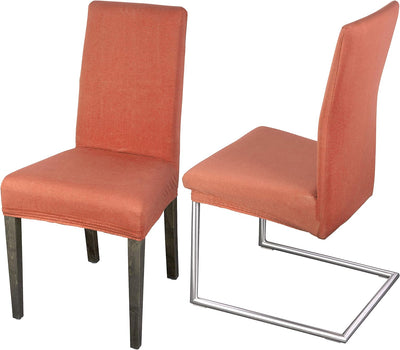 Staboos Stuhlhussen 6er Set - Hohe Elastizität - Stuhlbezug 6er Set - ÖKO TEX Zertifiziert (Flamingo