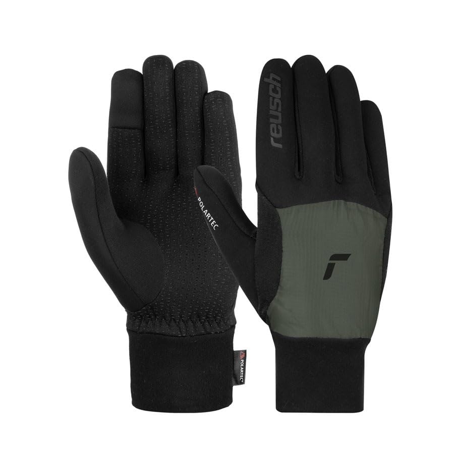 Reusch Garhwal Hybrid Touch-tec Handschuhe 42 7756 Schwarz / Grün (Burnt Olive), 42 7756 Schwarz / G