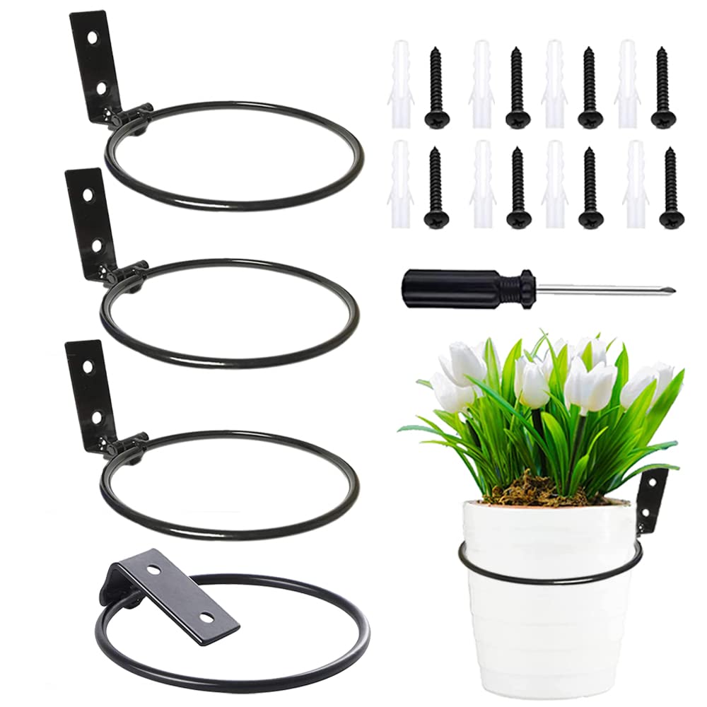 Anyingkai Blumentopf Wandhalterung,Faltbarer Blumentopfhalter Wand,Outdoor Blumentopfhalter Wand, Bl