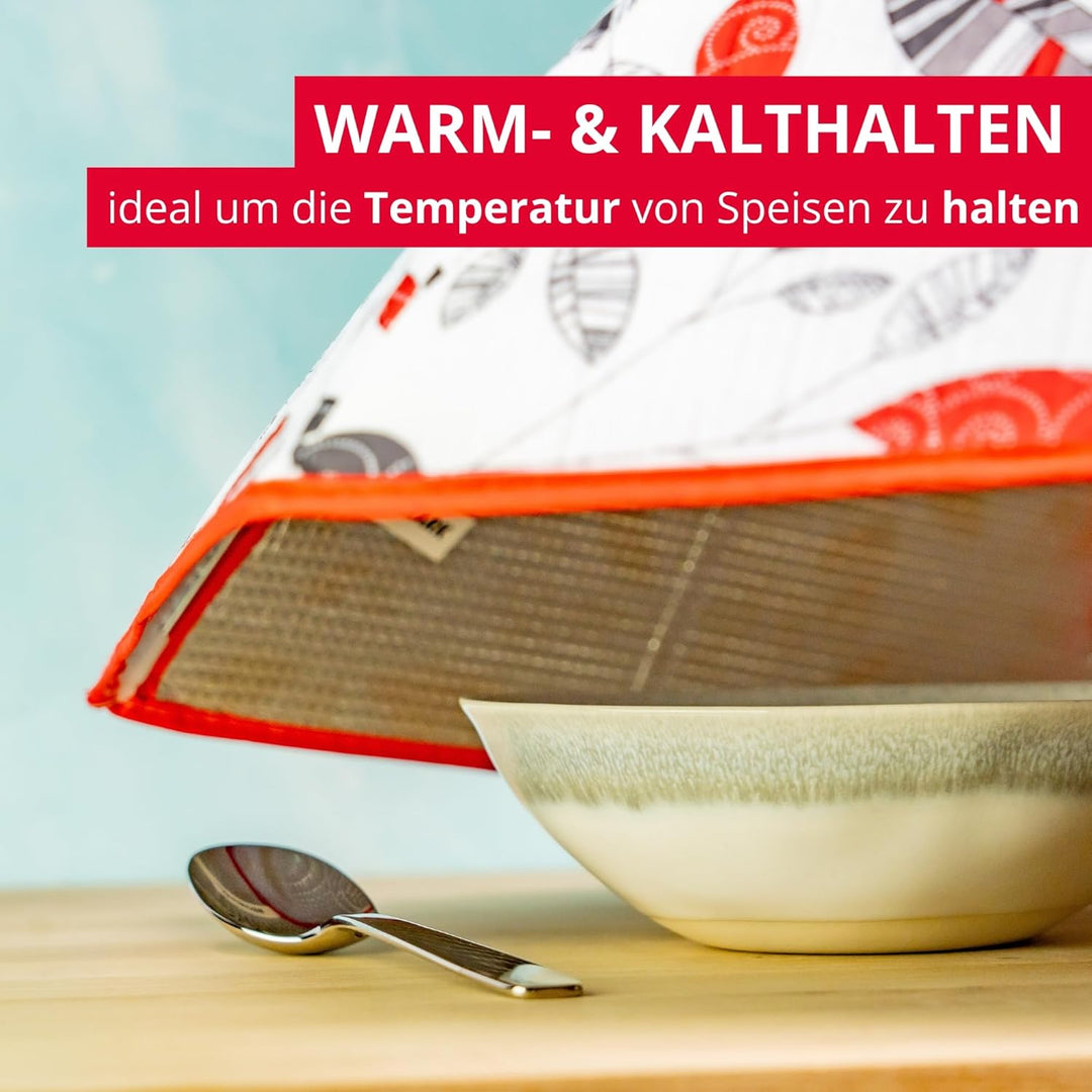 Westmark Thermo-Speisehaube – Faltbare Abdeckhaube für Lebensmittel, hält Speisen kühl oder warm, pr