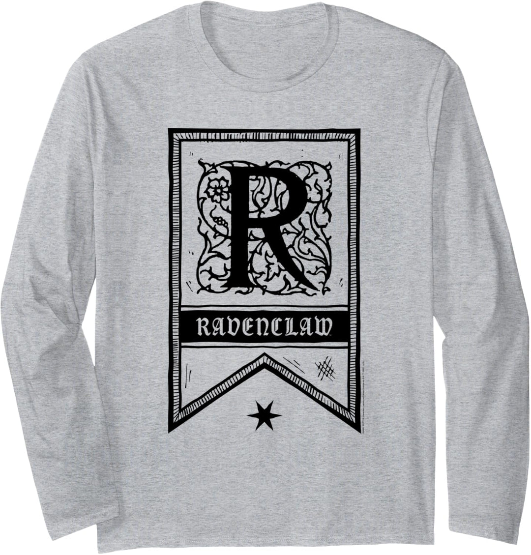 Harry Potter Ravenclaw Drawn Banner Langarmshirt