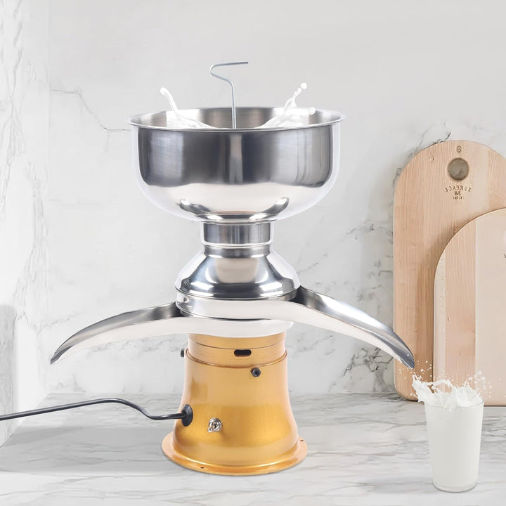 Elektrische Milchzentrifuge, Gelb, 220V/50Hz, 30W, Max. Milchleistung 50L/h - Milchseparator Maschin