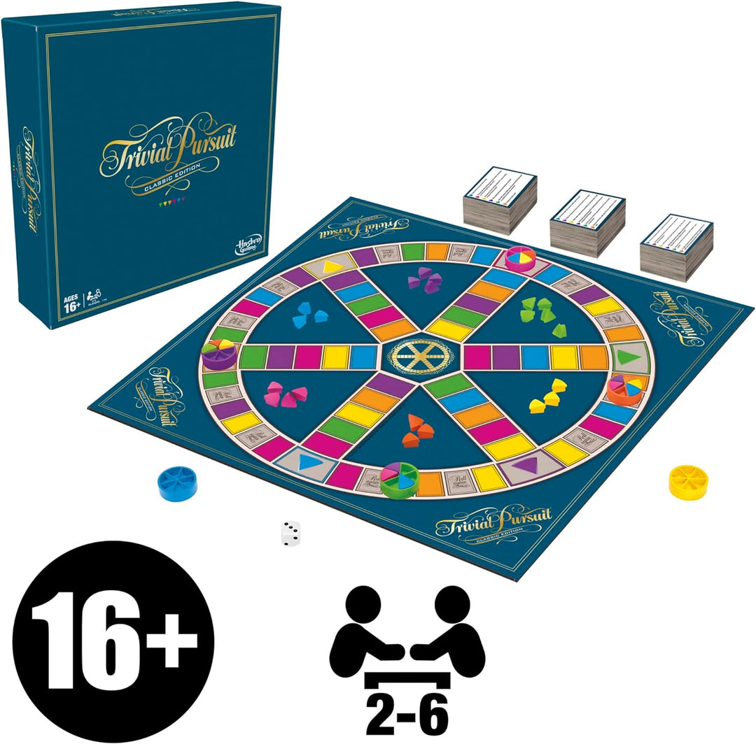 Hasbro Gaming C1940 - Trivial Pursuit Spiel, Classic Edition (englisch) Vereinigtes Königreich Multi