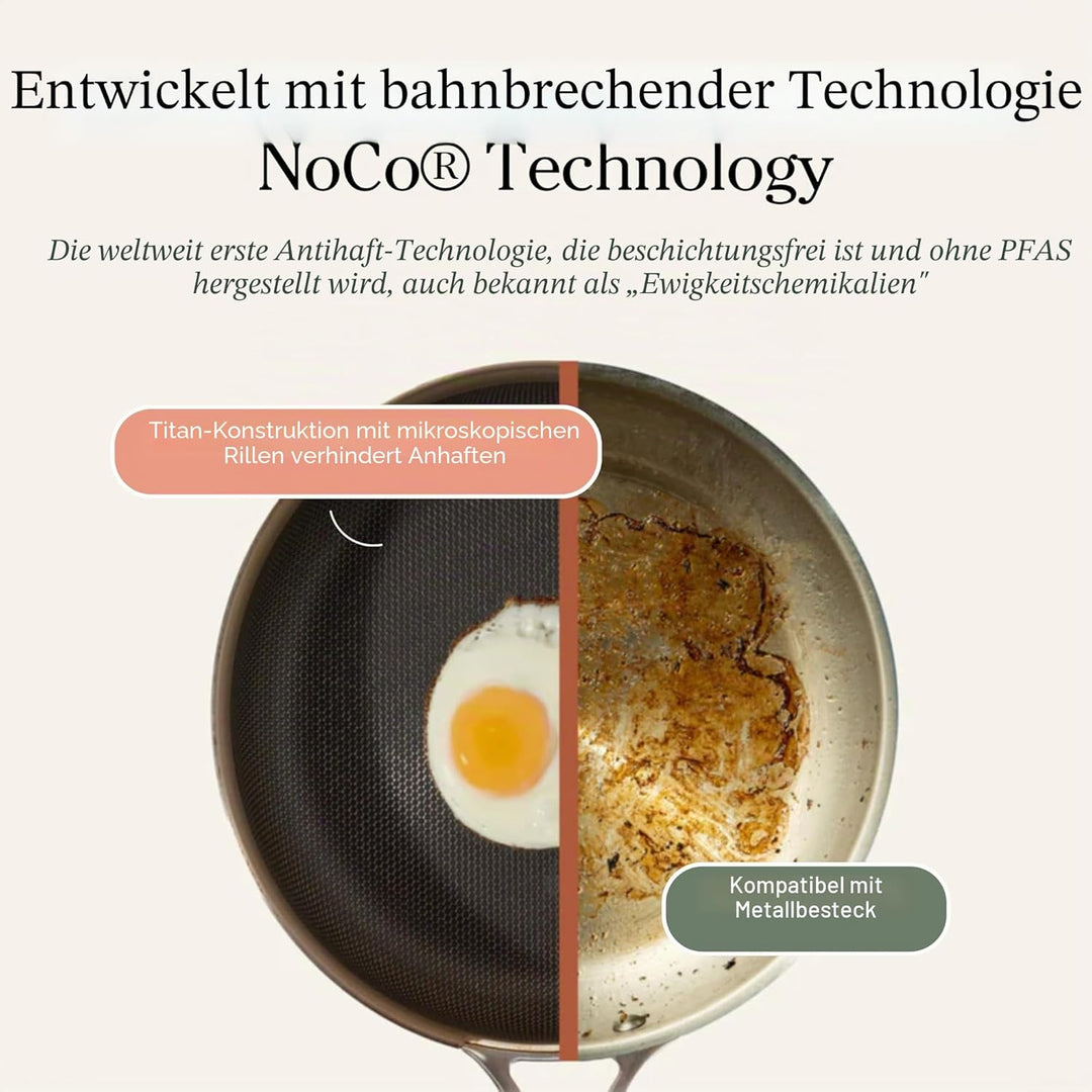 Our Place Titanium Always Pan Pro Bratpfanne, 27 cm, antihaftbeschichtet, dreilagiges Titan-Edelstah