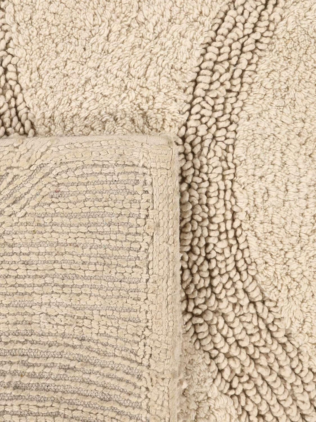 RugVista Badematte Breeze, 80 x 50 cm, Rechteckig, Mittelflor, Anti-Rutsch, Moderner Badteppich, Mas