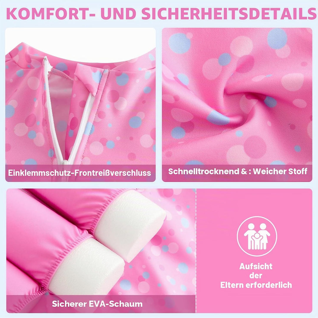 Badeanzug Baby Mädchen Jungen mit Floatation Kleinkind Schwimmtraining Hilfe Schwimmende Badeanzug E