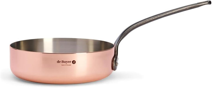 De Buyer Sauteuse, Edelstahl, Silber, 24 cm