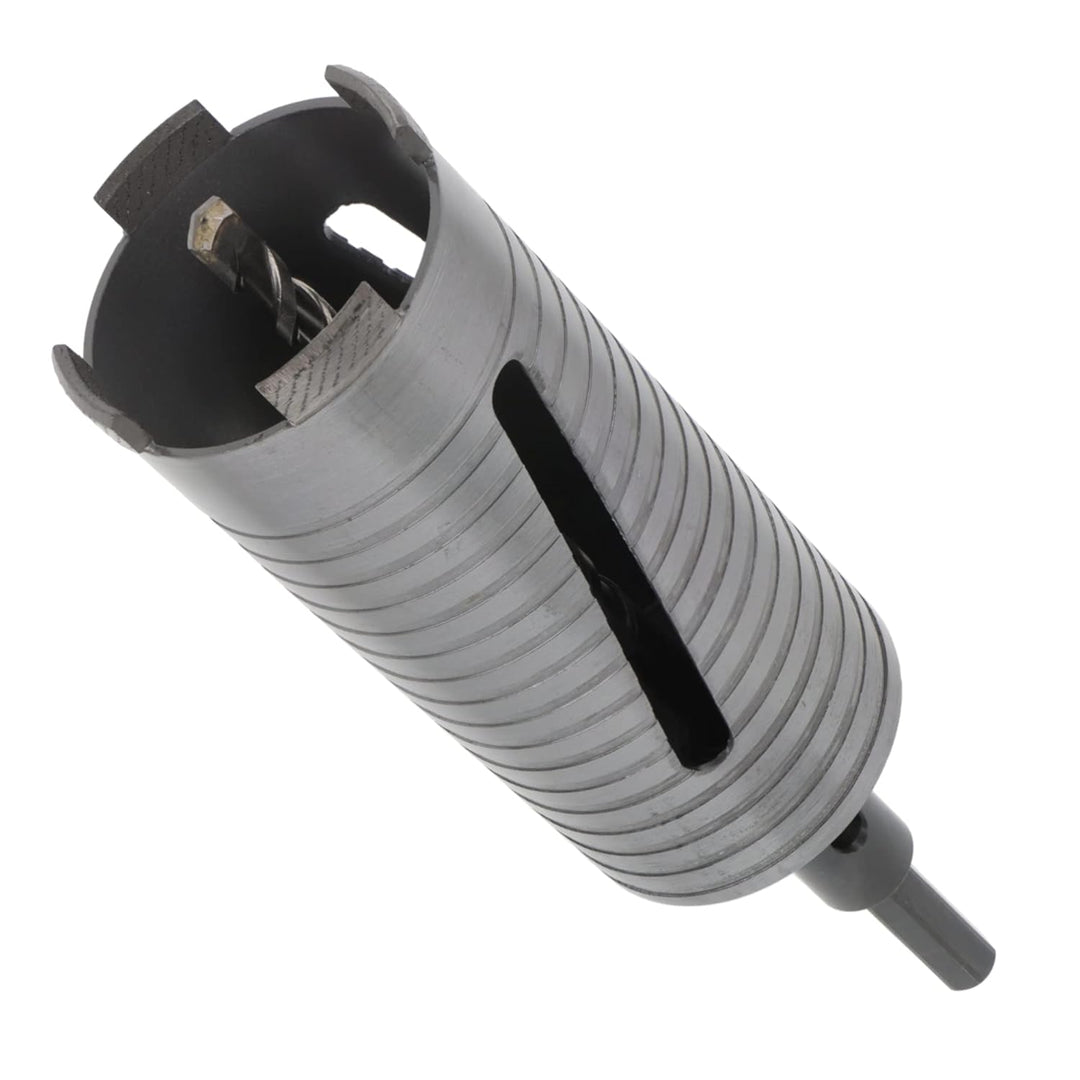 PRODIAMANT Diamant Bohrkrone ø 72mm Nutzlänge 150mm mit 6-Kant Adapter lasergeschweisst für trocken