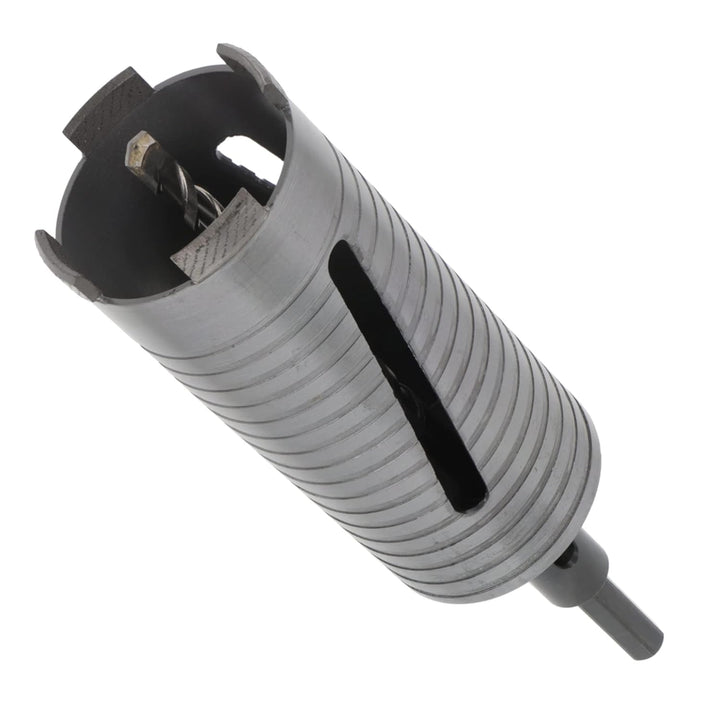 PRODIAMANT Diamant Bohrkrone ø 72mm Nutzlänge 150mm mit 6-Kant Adapter lasergeschweisst für trocken