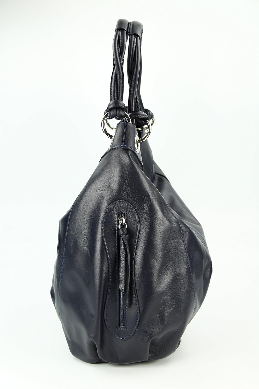 Belli ital. Nappa Leder Shopper Handtasche Damentasche Ledertasche - Farbauswahl - 35x31(mittig) x17