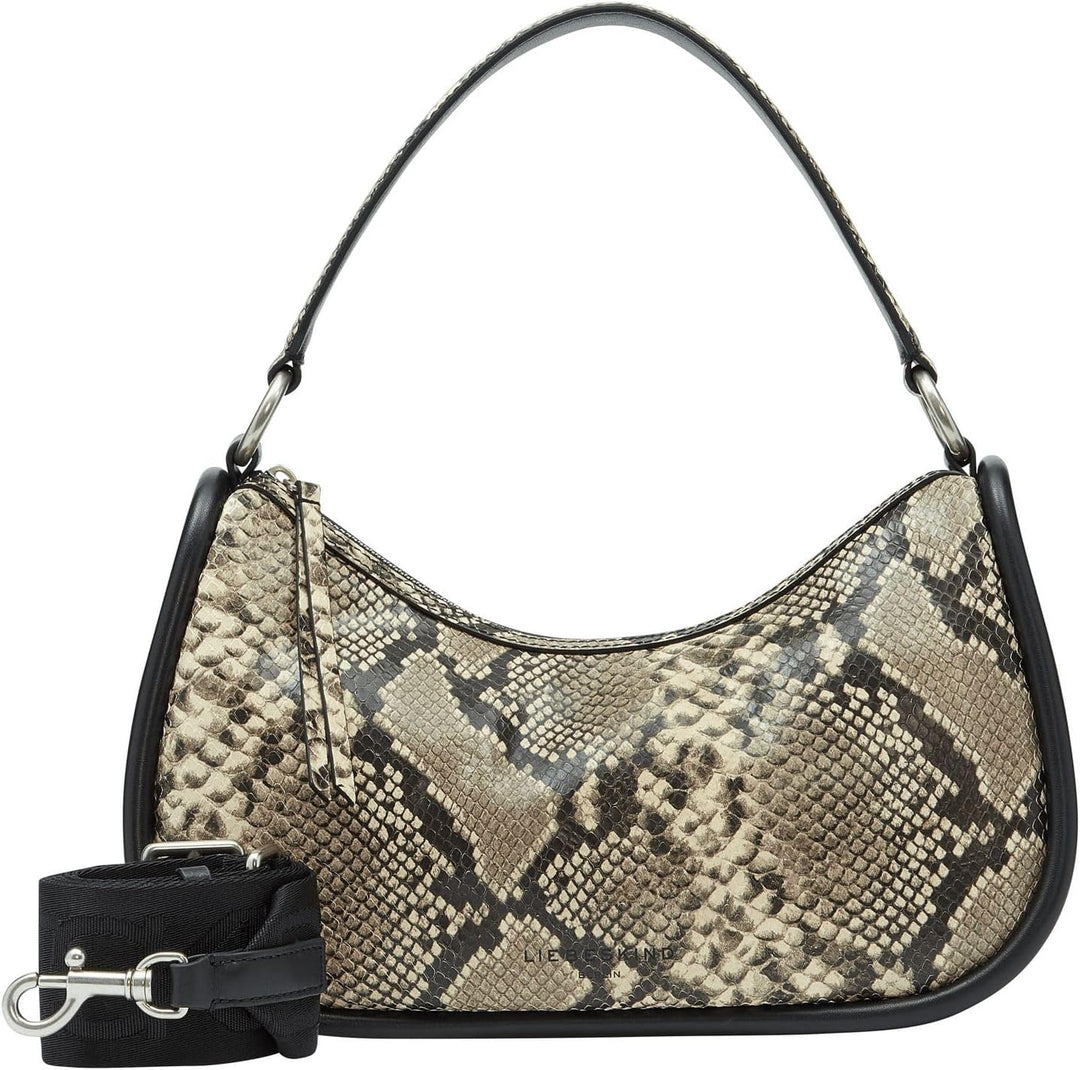 Liebeskind Berlin FAB 2 SNAKE HOBO Schultertasche, Medium (HxBxT 19cm x 32cm x 11cm)