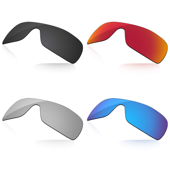 LenzReborn Polarisierte Linse Ersatz für Oakley Dart Sonnenbrille - Weitere Optionen Dunkelschwarz +