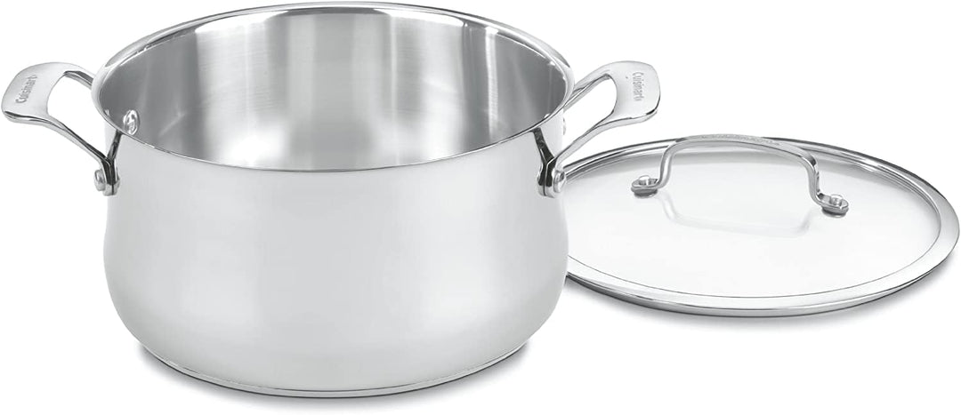 Cuisinart Contour Stielkasserolle mit Glasdeckel, Edelstahl, 6 l Stielkasserolle 6-Quart, Stielkasse