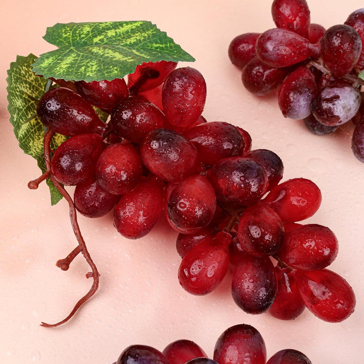 Künstlich Trauben Fälschung Kunststoff Obst Dunkelrot Trauben Dekoration Hochzeit Garten Requisiten