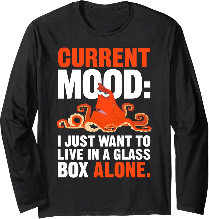 Disney Pixar Finding Dory Hank Current Mood Text Langarmshirt