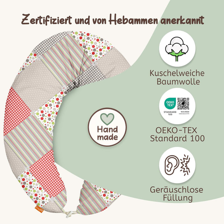 joyfill Stillkissen I Von Hebammen Getestet I XXL Schwangerschaftskissen &amp; Seitenschläferkissen I La