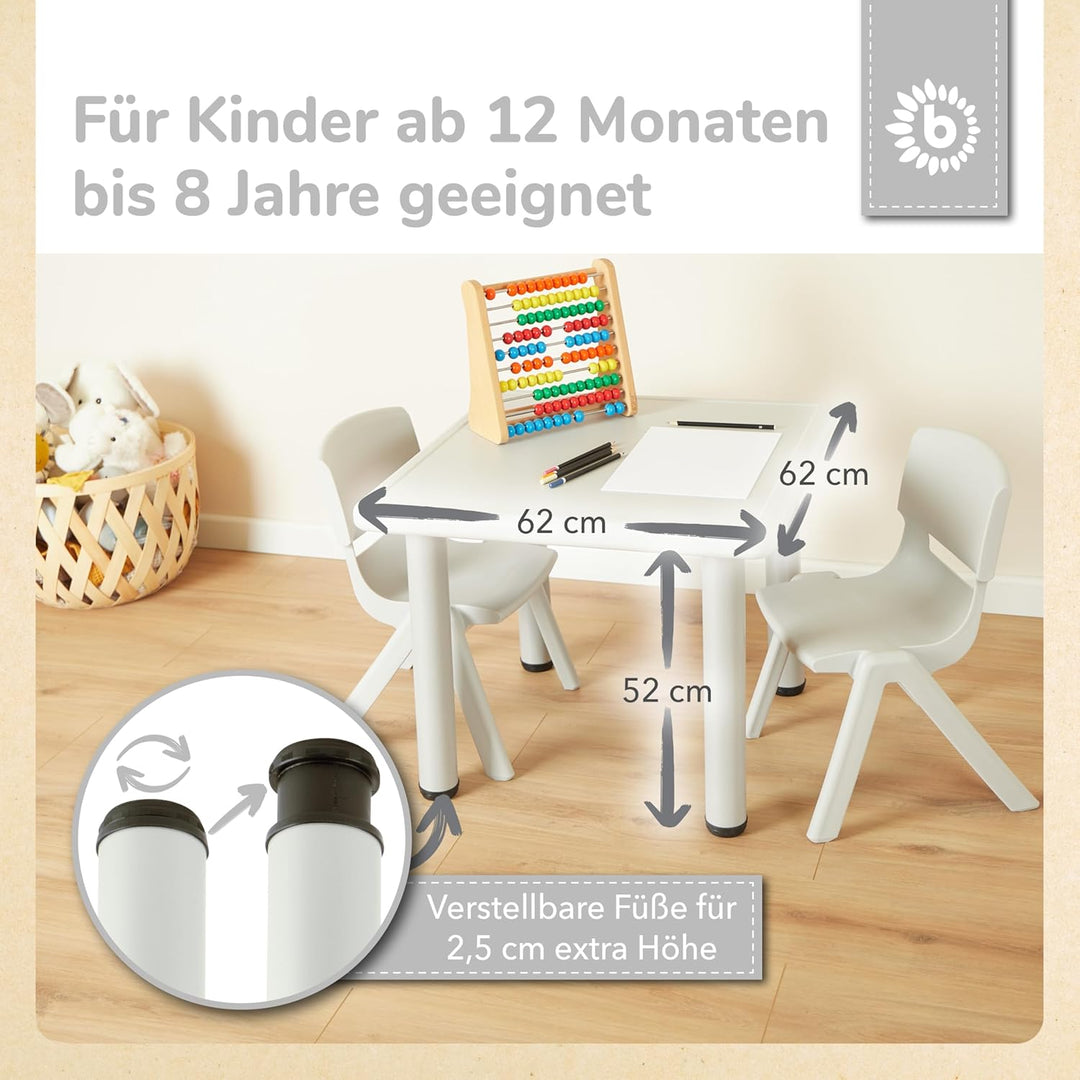 Kindertisch Eisgrau, Eisgrau