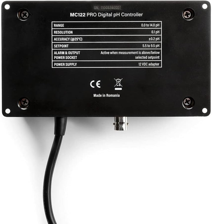 pH-Controller/Regler Milwaukee MC122 PRO inkl. pH-Elektrode, pH-Computer für Aquarium, Spa, Teich un
