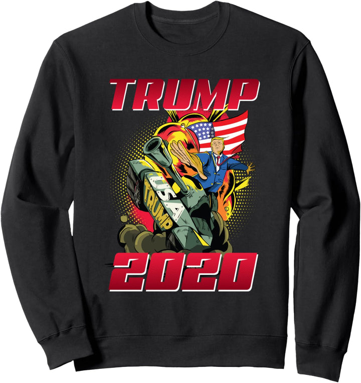 Funny Donald Trump Gift Epic Battle Tank Election Trump 2020 Sweatshirt