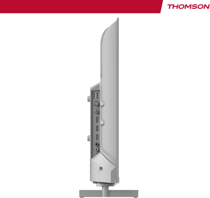 THOMSON 32 Zoll (80 cm) LED HD Weiss Easy TV – Kein Smart – Hotel Mode, USB, HDMI, Triple-Tuner (Kab