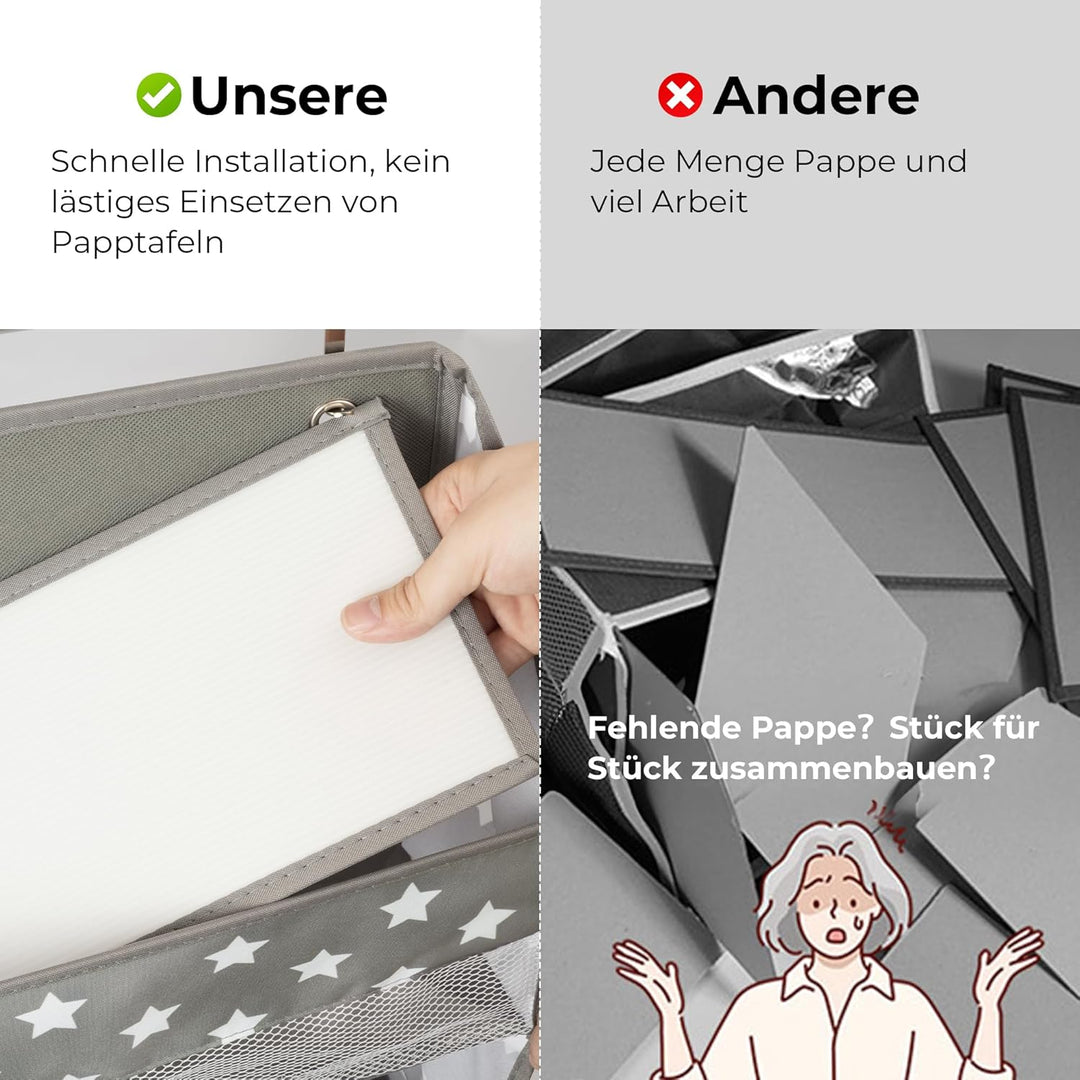 GRANNY SAYS Hängeorganizer Tür mit 5 Fächern, hinter der Tür hängenden Speicherorganisator, grau Tür