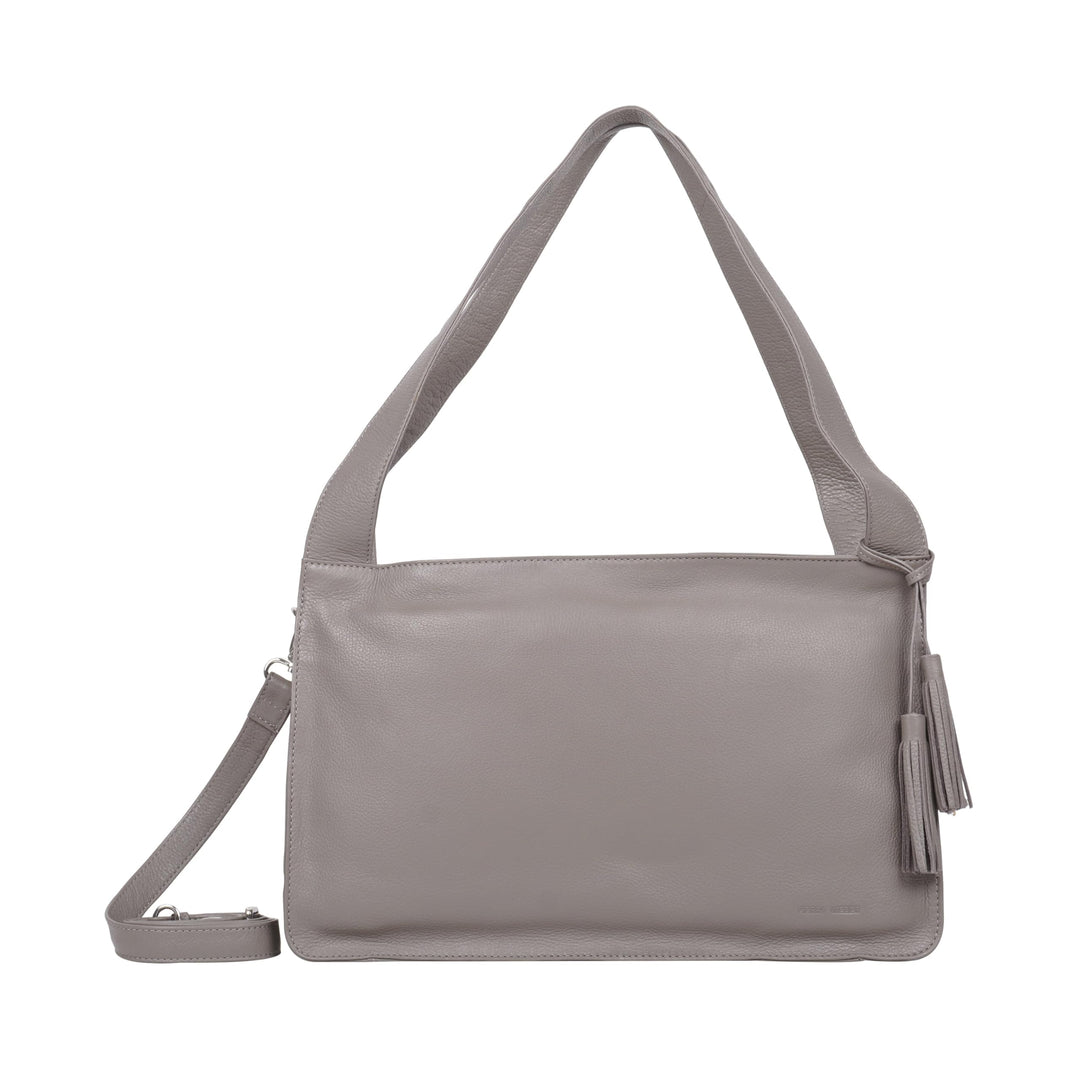 Gerry Weber - cadiz handbag lhz Grau 38,00X24,00X12,00 CM Farbe:grau / Material:polyester,cow Leathe