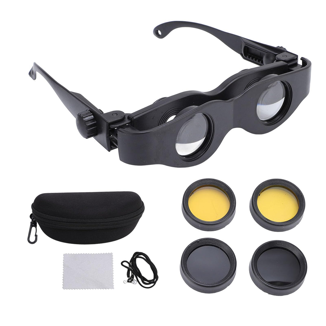 3X Fernglasbrille, Einstellbarer Fokus, Teleskopbrille mit Polarisierter Linse, Zum Angeln, Vogelbeo