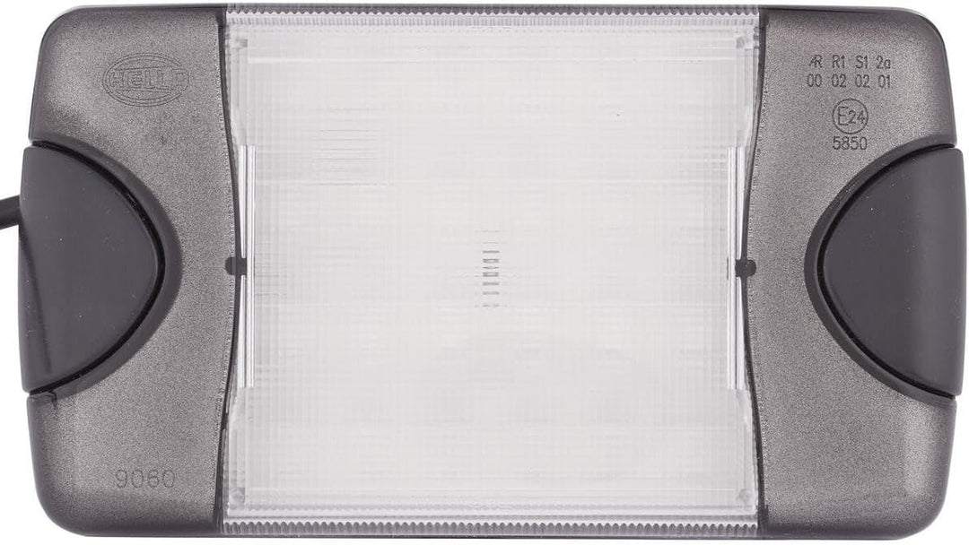 HELLA - Heckleuchte - DuraLED - LED - 12/24V - Anbau/geschraubt - Lichtscheibenfarbe: weiss - Kabel: