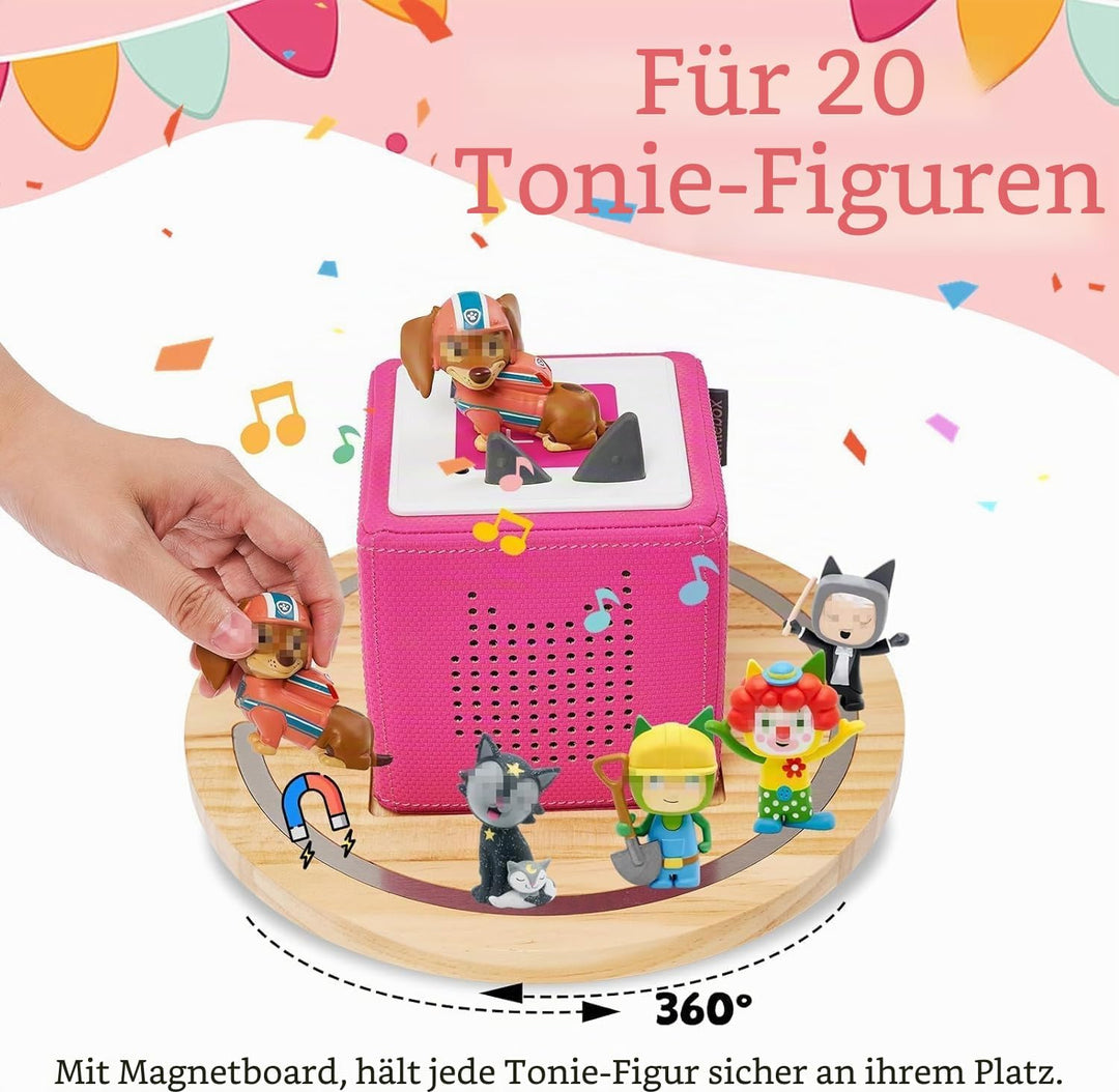 Gieanoo für Tonies Box Regal,Runde Tonie Aufbewahrung Regal Kompatibel mit Toniesbox 1 und Toniesbox