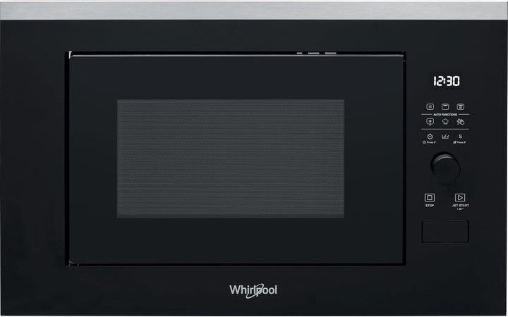 Whirlpool - Integrierte Mikrowelle WMF250G schwarz, 25 l, 900 W, Drehteller 28 cm, 7 Leistungsstufen