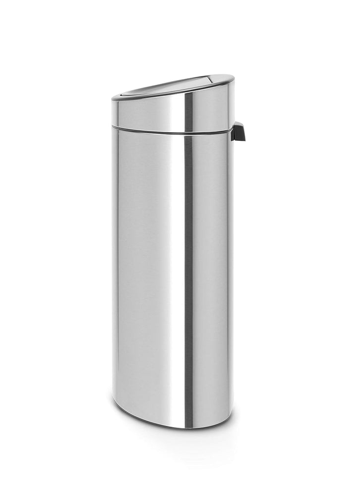 Brabantia Touch Bin New mit herausnehmbaren Kunststoffeinsatz, 40L, Edelstahl, matt steel fingerprin