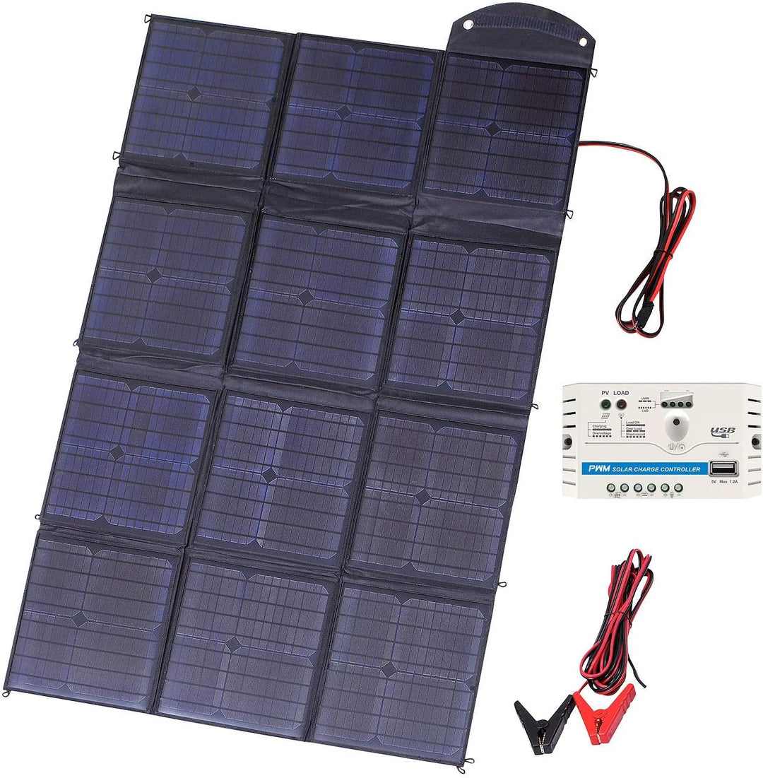 revolt Mobiles, faltbares Solarpanel mit 12 monokristallinen Zellen, 150 Watt Faltbares Solarpanel 1