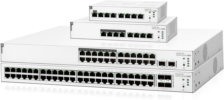Aruba Instant On 1830 24-Port Gb Smart-Managed Layer-2-Ethernet-Switch | 24x 1G | 2X SFP | Lüfterlos