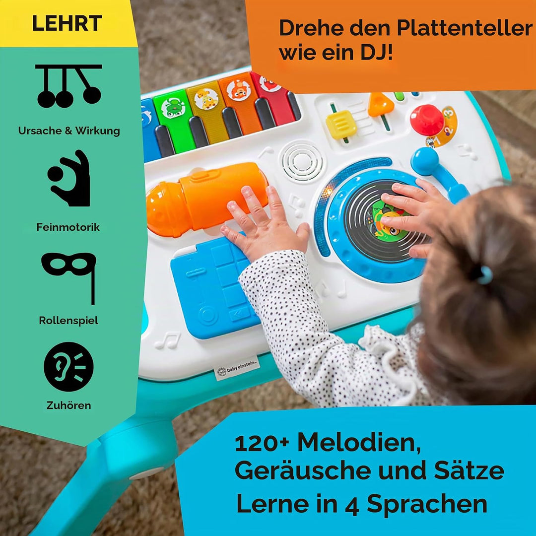 Baby Einstein, Musical Mix ‘N Roll 4-in-1 Baby Lauflernhilfe &amp; Spieltisch, Entdecken Musik, Farben &amp;