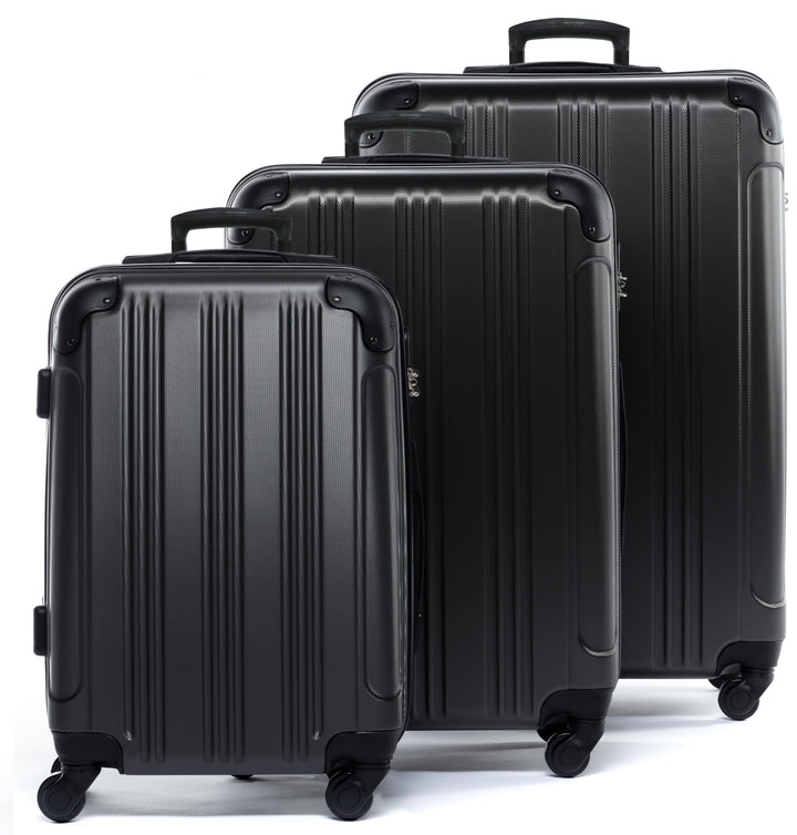 FERGÉ Premium Kofferset 3-teilig: 28", 24" & Handgepäck Koffer in einem Set, sehr robuste Reisekoffe