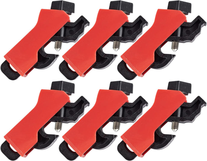 Universelles Miniatur-Leistungsschalter-Verriegelungs/Verriegelungssystem, Rot, 6er-Pack