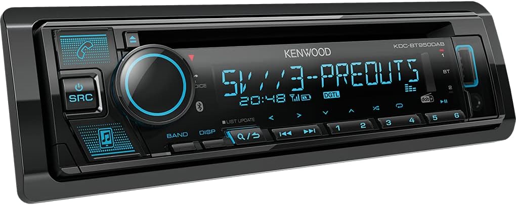 Kenwood KDC-BT950DAB CD-Autoradio mit DAB+ & Bluetooth Freisprecheinrichtung (USB, AUX-In, Hochleist