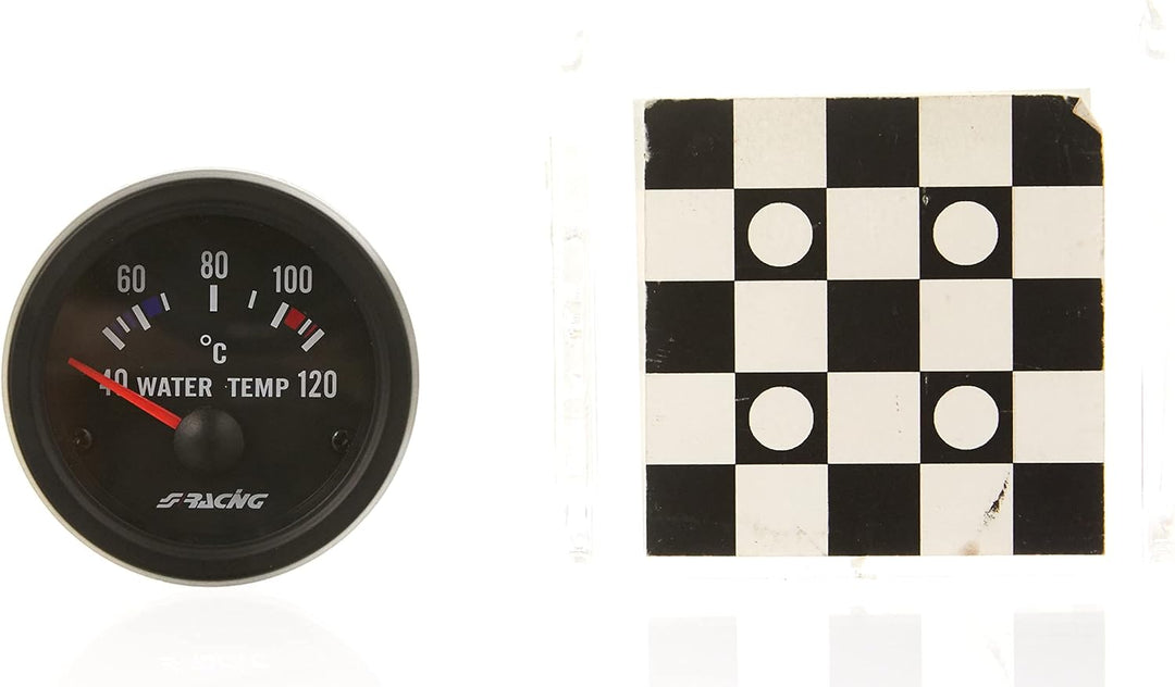 Simoni Racing WT/B Elektrische Wassertemperaturanzeige Sensoren, Retro Lighted, White Face
