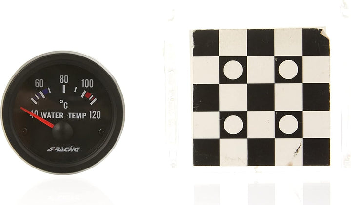 Simoni Racing WT/B Elektrische Wassertemperaturanzeige Sensoren, Retro Lighted, White Face