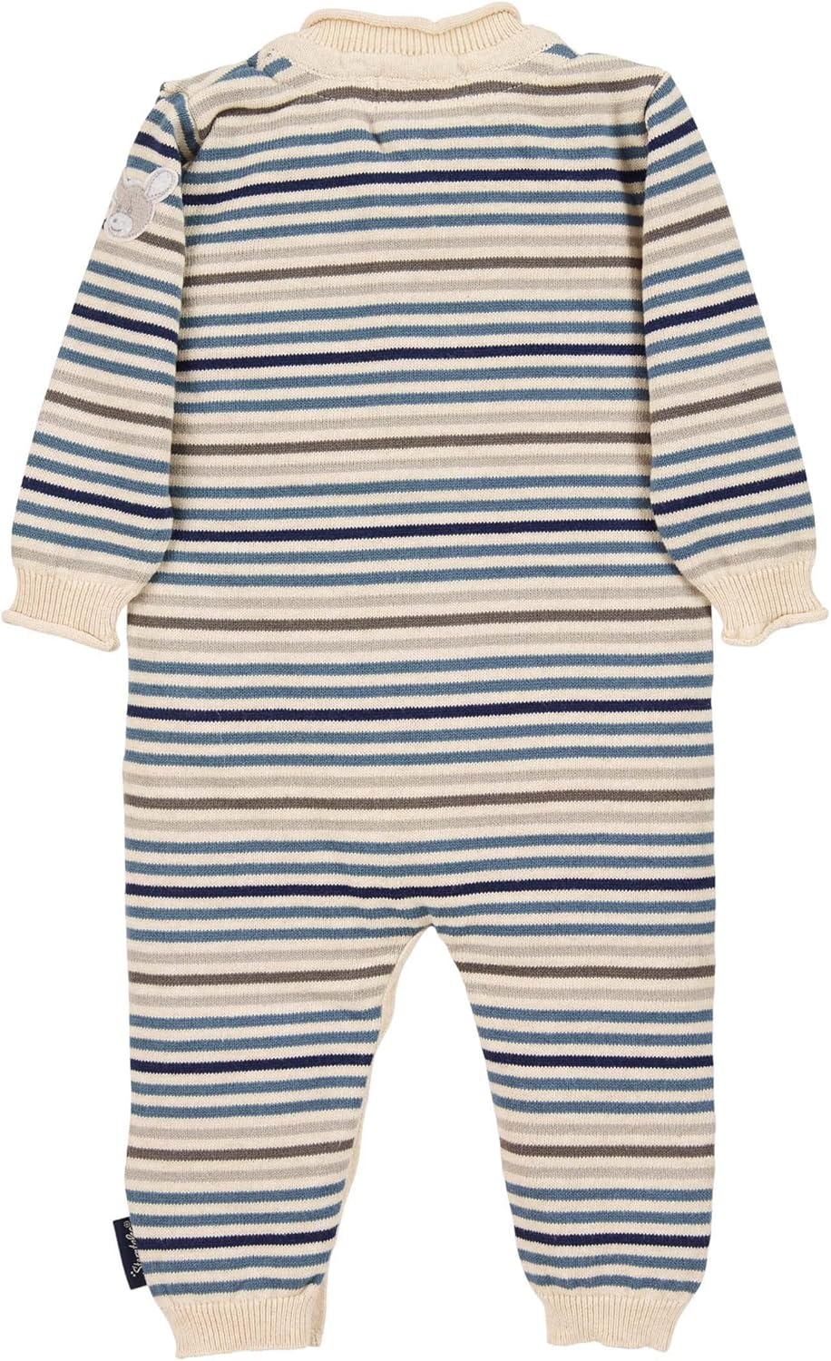 Sterntaler Baby-Jungen Strick Strampler Einteiler GOTS Esel Emmi Kleinkind-Schlafanzüge 74 Graublau,