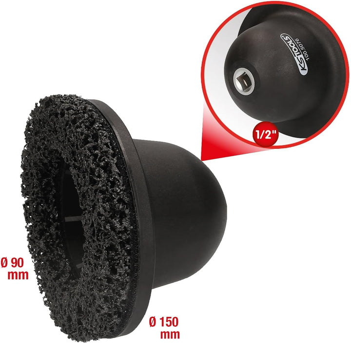 KS Tools 100.5075 Radnabenschleifer-Satz Ø 150 mm, Innen-Ø 90 mm, 2-tlg